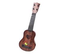 Yctze Simulation Ukuléle 4 String Kids Instrument de Musique Jouet pour Une éducation Précoce avec Un Modèle Cardiaque, Léger et (Café)