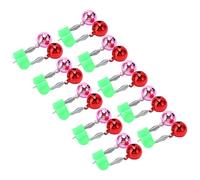 Yctze Sonnette d'alarme pour Canne à Pêche de qualité Supérieure, avec Clamp/Holder à Forte Adhérence, pour la Pêche de Nuit, Indication de Morsure en Acier Inoxydable