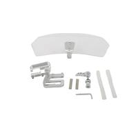 Yctze Spoiler D'extension de Pare-brise, Déflecteur de Vent en PVC Robuste pour Montage Universel, avec Raccords Métalliques et Protection de Rembourrage en Caoutchouc, Réduit le