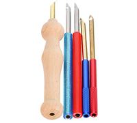 Yctze Stylo à Broder DIY avec Manche Ergonomique en Bois pour une Couture et un Tricot Confortables - Outil Artisanal Portable pour Débutants et experts.
