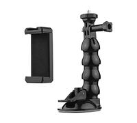 Yctze Support de Caméra de Montage à la Ventouse Montage de Téléphone à 360 ° avec Un Adaptateur à Vis de 1/4 de Pouce pour Le Smartphone Sports Camera Vlogging