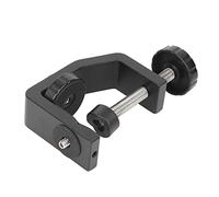 Yctze Support de Pince C Noir, Support de Bureau Fixe en Alliage D'aluminium pour Lampe de Poche, Appareil Photo et Trépied avec Large Poignée et Fixation D'équipement
