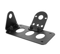 Yctze Support de Plaque de d'immatriculation de Moto Support de latéral en Alliage d'aluminium(Noir)