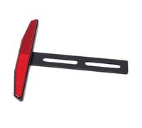 Yctze Support de Plaque D'immatriculation Réfléchissant Rouge, Réflecteur Arrière de Moto en Métal ABS, avec Réflecteur Rouge de Construction Anti-érosion pour la Plupart des