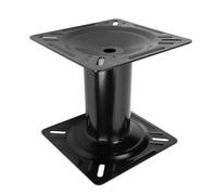 Yctze Support de Siège de Bateau, Hauteur Fixe de 7 Pouces, Antirouille | Construction en Acier, Revêtement Poudre Noir, Modèle de Montage Universel, adapté aux Yachts et Petits Bateaux