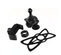 Yctze Support de Téléphone de Vélo, Rotatif à 360 Degrés, Réglable avec caoutchouté, Ceintures en Silicone pour Guidon de Route de Montagne (Black)