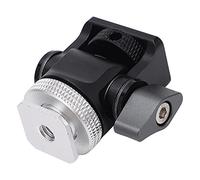Yctze Support de Terrain Universel avec Bouton 360° pour Sabot, Support de Caméra Compact à Vis de 10,2 Cm, Designs Rouges pour Vloggers et Photographes (Silver)