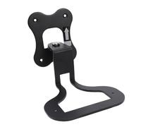 Yctze Support Mural pour Haut-Parleur Paire de Haut-parleurs Support Mural pour -Parleur Enchant Gain de Place Tournable Stable pour sans Fil en Métal Supports Muraux pour -parleurs (Black)