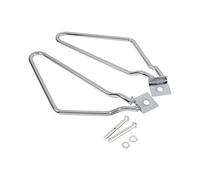 Yctze Supports de Montage de sacoches de Selle, 2X Supports de Montage de sacoches de Moto pour XL883/1200 HD1450/1584 [Fer et chromé] (Argent) pour support de Sacoche Moto Shadow 1100 c2