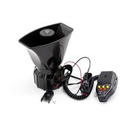 Yctze Système PA SIRENCE 12V 100W Siren avec Fonction D'enregistrement 3 Sirène Sonne Alarme Incendie Forte 115 DB pour Le Bateau RV de Camion de Voiture