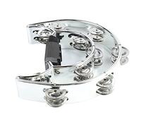 Yctze Tambourin à Double Rangée de 22 Cm, Instrument de Percussion Portable avec Jingles - Fêtes, Performances, karaoké et Plus Encore - Sons et Transport en ABS