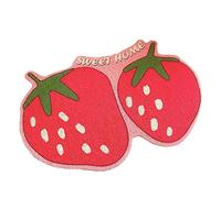 Yctze Tapis de Litière avec Rainures et Forme de Fruit surélevé, Flexible pour Attraper Les Aliments pour Animaux Domestiques, Napperon Résistant à l'urine, Contrôle de la Diffusion de la Litière -