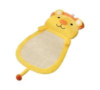 Yctze Tapis de Sol Vertical en Sisal pour Chats d'intérieur, Multifonctionnel et Peu Encombrant (Lion Jaune)