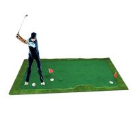 Yctze Tapis d'entraînement de Putting d'Intérieur de qualité Supérieure avec Simulateur 'entraînement en dégradé - Durable, Résistant à l'usure, Sensation 'Herbe Véritable - Idéal en Intérieur