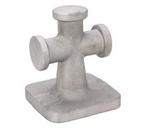 Yctze Taquet Mo Bitt en Aluminium Robuste de 4,5 Pouces pour Bateaux - Borne Croisée Simple pour Une Fixation Sécurisée du Pont