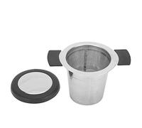 Yctze Tasse de Filtre à thé en Acier Inoxydable avec Couvercle de Silicone - Atters à thé Premium pour en Feuilles, Conception Facile à Nettoyer et Ergonomique