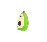 Yctze Tasse Mignonne Double Couche en Verre d'avocat de Dessin animé avec Corde de Transport Portable, Conception Antidérapante et Verre d'avocat de Dessin animé, Tasse Mignonne, Bouteille 'avocat,