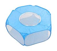 Yctze Tente Pliable pour Petits Animaux avec Fermeture éclair Respirante et Design pour Une Utilisation Intérieure et Extérieure (Bleu Ciel)