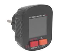 Yctze Testeur de Prise Numérique avec Affichage LED et Test RCD - Détecteur de Prise électrique Portable pour une Utilisation Sûre