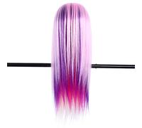 Yctze Tête d'entraînement de Coiffure Résistante aux Hautes Températures de 26 Pouces, Mannequin de Pratique des Cheveux 6 Couleurs, Modèle de Coiffure Professionnel pour Couper le Tressage et le
