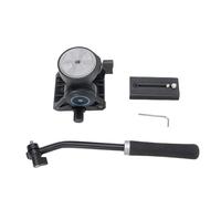 Yctze Tête Vidéo Hydraulique en Alliage D'aluminium, capacité de Charge de 5 Kg, Tête à 2 Sections avec Poignée Amovible, avec Base de 65 Mm pour Appareil Photo Numérique, Caméscope