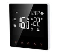 Yctze Thermostat LCD ME81H pour Chauffage électrique au Sol, Chaudière à Gaz, Chauffage Chaud, Régulateur de Température avec Thermostat, LCD, Contrôleur de Température, de (Bouton Orange au Dos