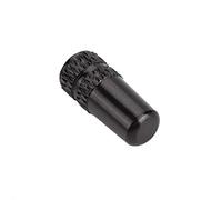 Yctze Tige de Valve Française de Pneu en Alliage d'aluminium 10 Pièces-Vélos, Vélos de Montagne et de Route Légers, Durables et élégants-et Anti-poussière, à Installer-Disponible en Or, Noir, (Black)