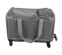 Yctze Transporteur pour Animaux de Compagnie Roulant avec Roues, Poignée Télescopique et Sangles pour Chats et Petits Chiens - Solution de Voyage Pratique (Gray)
