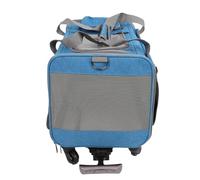 Yctze Transporteur pour Animaux de Compagnie Roulant avec Roues, Poignée Télescopique et Sangles pour Chats et Petits Chiens - Solution de Voyage Pratique (Blue)