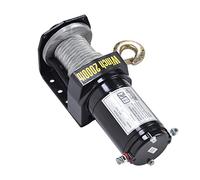 Yctze Treuil électrique 12V 2000LBS avec Palan à Câble en Acier, Crochet en Alliage et Kit de Contrôleur Facile à Utiliser