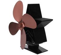 Yctze Ventilateur De Chaleur De Cheminée Avec 4 Pales, Accessoire Pour Poêle À Bois Fonctionnant Au Thermoelectrique, Optimise La Circulation De La Chaleur Dans La Pièce