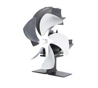 Yctze Ventilateur de Poêle à Bois alimenté par la Chaleur, 5 Pales, Circulation Silencieuse, économie de Chaleur, Ventilateur de Cheminée pour la Pêche sur Glace, le Camping, en Bois pour Cheminée à