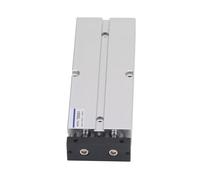 Yctze Vérin Pneumatique Double Effet à Double Tige, Diamètre 20 Mm, Course 100 Mm, Alliage d'aluminium, Compact et avec de Bons Systèmes de Compression d'étanchéité