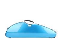 Yctze Violon en Carbone 4/4 Rangement pour Violon avec Hygromètre et Bretelles à Verrouillage à Combinaison en Carbone Léger Bleu Dur