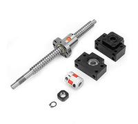 Yctze Vis à Billes 250mm, Haute Précision en Acier Inoxydable | Résistant à l\'usure, Rendement de transmission élevé, Bonne réversibilité, Longue durée de vie, Accouplement de 6,35 mm