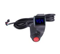 Yctze Voltmètre Professionnel au Pouce avec Affichage Numérique LCD de la Tension de la Batterie et 3 Vitesses pour Vélos, Vélos, Motos et Véhicules électriques - Surveille avec Précision les