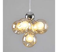 YCVAWEOD 5 lumières Duplex escalier Lustre Boules à Bulles Restaurant Longue Suspension créative Moderne Minimaliste LED pour Salon Art Nordique personnalité Plafond (Co LWX