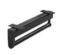 YCVAWEOD Aluminium Alliage RÉTRACTION RÉTRACT Roble Sort Out, Black Armand-Robe Clothers, Rail de Tige de Placard réglable, Portant 20 kg, Facile à Installer LWX