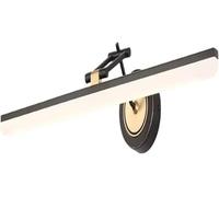 YCVAWEOD Applique Noire LED rétro Miroir lumières Salle de Bain vanité Lampe luminaire 45 cm 9 W 4000 K Miroir Armoire Appliques murales, Suspension LWX