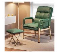 YCVAWEOD Armchair en Cuir Moderne avec Tabouret et Dossier de berle à Dos Haut de Back-Dossier pour Un Confort Ultime pour Le Confort Ultime LWX