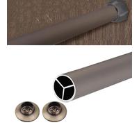 YCVAWEOD Armoire de Support de Rail Canne de Placard pour vêtements Suspendus, Support de Poule à vêtements de Placard avec vis et Bride, Support d'organisateur de vêtements pour la buanderie de la