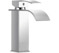 YCVAWEOD Bouchage Cascade Baux de Salle de Bain mélangeur de papeur en Laiton à Levier Simple mélangeur avec Eau Froide et Chaude (b) LWX