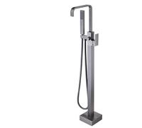 YCVAWEOD Boucheur de Douche Pistolet Gris Gris Baignoire autoportant Tap 360 Paye de Douche rotative et tuyaux pour Les robinets de Bain LWX