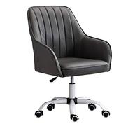 YCVAWEOD Chaise de Bureau à Domicile Chaise de Bureau pivotant Moderne Chaise de Bureau en Cuir PU, Chaise de réception de Fauteuil pivotant à 360 ° LWX