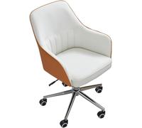 YCVAWEOD Chaise de Bureau Chaise de Bureau pivotant en Cuir, Fauteuil Informatique réglable en Hauteur, chaises de tâches roulantes rembourrées, 82-90 cm Vert 82-90 cm LWX