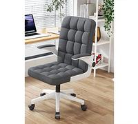 YCVAWEOD Chaise de Bureau Chaise de Jeu Chaise d'ordinateur Moderne Chaise de Bureau à Domicile Moderne avec Roues, Chaise de Bureau pivotante Chaise d'ordinateur à Hauteur réglable avec accoudoir à