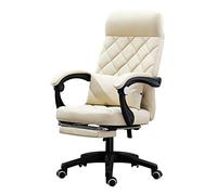 YCVAWEOD Chaise de Bureau d'ordinateur pivotant Coussin en Latex intégré avec Repose-Pied Chaise de Bureau inclinable avec capacité de Support Lombaire: 330 lbs, Kaki LWX