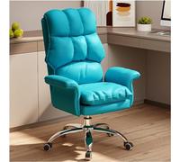 YCVAWEOD Chaise de Bureau en Cuir 360 ° Chaise de Bureau pivotante, Fauteuil d'ordinateur Confortable Moderne avec Dos inclinable, Chaise réglable en Hauteur, 100-110 cm de Hauteur Jaune LWX