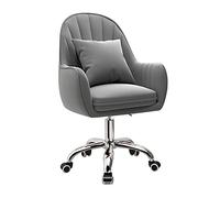 YCVAWEOD Chaise de Bureau en Velours Chaise pivotante Confortable, Chaise de Bureau réglable en Hauteur avec Bras 360 ° Chaise de Travail pivotante pour l'ordinateur Bureau de Chambre à Coucher LWX