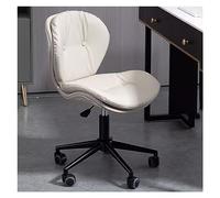 YCVAWEOD Chaise de Bureau exécutive pivotant réglable avec siège rembourré Chaise de Bureau d'ordinateur à Domicile pour Tabouret de vanité de Maquillage Moderne sur Roues Conception élégante et
